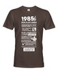 Pánské tričko narozeninové noviny 1985