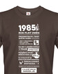 Pánské tričko narozeninové noviny 1985