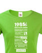Dámske tričko narodeninové noviny 1985