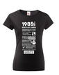 Dámske tričko narodeninové noviny 1985