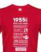 Pánské tričko narozeninové noviny 1955