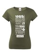 Dámske tričko narodeninové noviny 1985