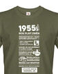 Pánské tričko narozeninové noviny 1955