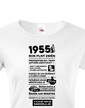 Dámske tričko narodeninové noviny 1955