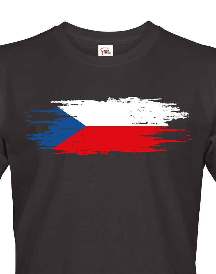 Pánske tričko Česká vlajka
