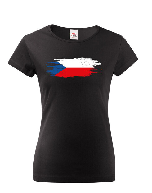 Dámske tričko Česká vlajka