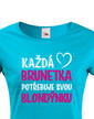 Dámske tričko Brunetka & Blondýnka