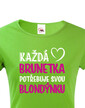 Dámske tričko Brunetka & Blondýnka