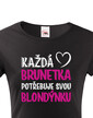 Dámske tričko Brunetka & Blondýnka