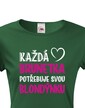 Dámske tričko Brunetka & Blondýnka
