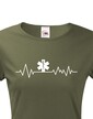 Dámske tričko pre zdravotníky s EKG