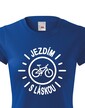 Dámské tričko Jazdím s láskou