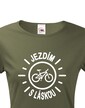 Dámské tričko Jazdím s láskou