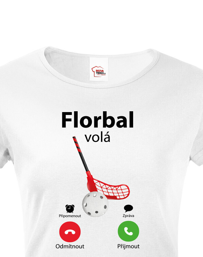 Dámske tričko Florbal volá