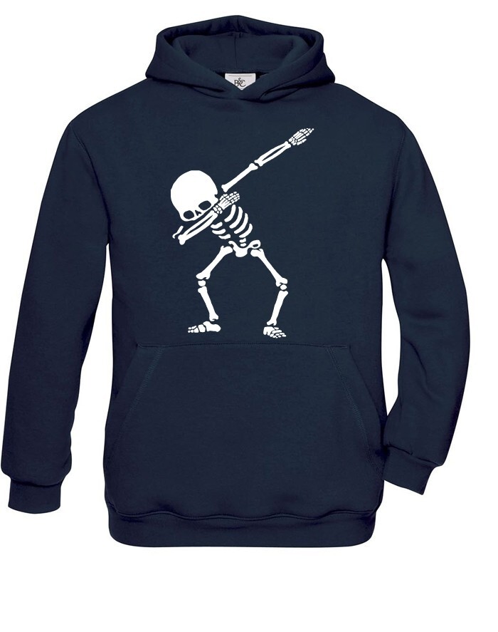 Detská mikina s potlačou kostry