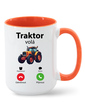 Keramický hrnček Traktor volá