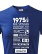 Pánské tričko narozeninové noviny 1975