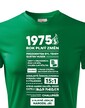 Pánské tričko narozeninové noviny 1975