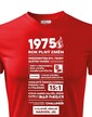 Pánské tričko narozeninové noviny 1975