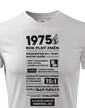 Pánské tričko narozeninové noviny 1975