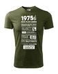 Pánské tričko narozeninové noviny 1975