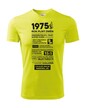 Pánské tričko narozeninové noviny 1975