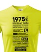 Pánské tričko narozeninové noviny 1975