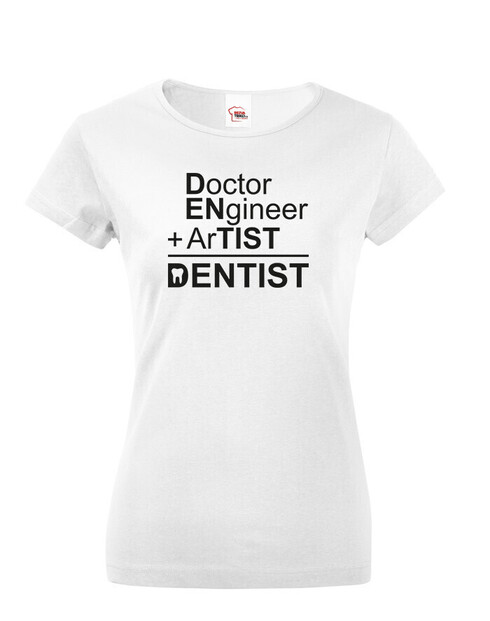 Dámske tričko pre zubných lekárov