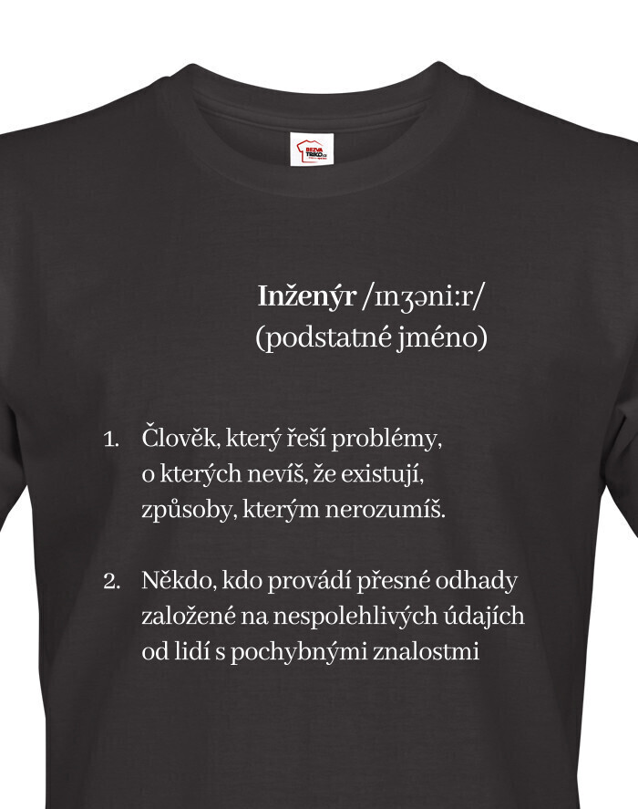 Panske tričko Inženýr