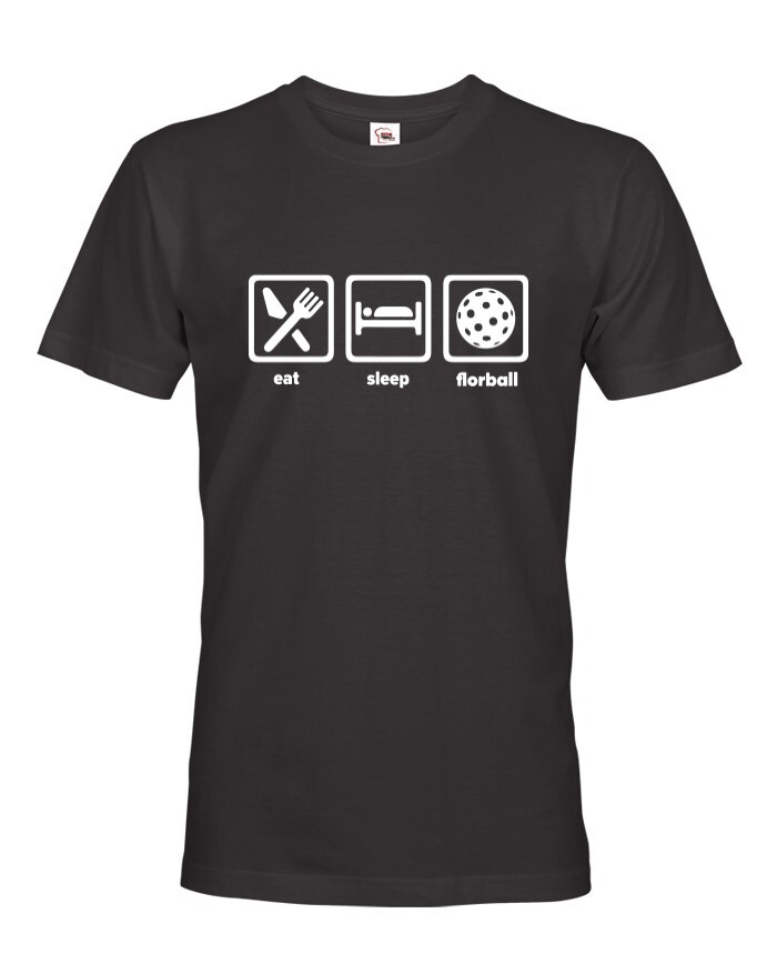 Pánske tričko - Eat, sleep, florbal 2