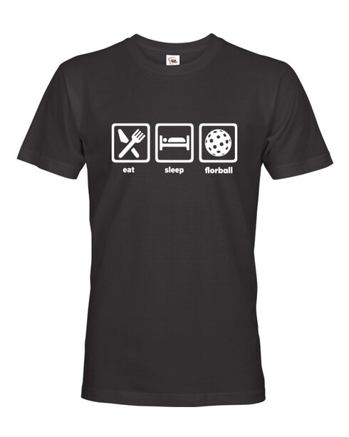 Pánske tričko - Eat, sleep, florbal 2