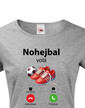Dámske tričko Nohejbal volá
