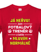 Pánske tričko pre futbalového trénera