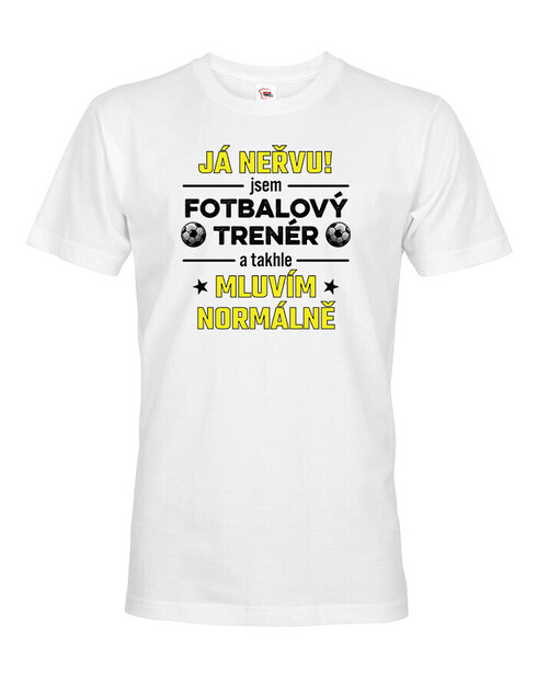 Pánske tričko pre futbalového trénera
