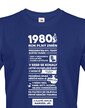 Pánské tričko narozeninové noviny 1980