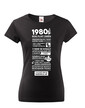 Pánské tričko narozeninové noviny 1980