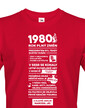 Pánské tričko narozeninové noviny 1980