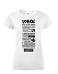 Pánské tričko narozeninové noviny 1980