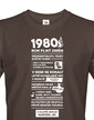 Pánské tričko narozeninové noviny 1980