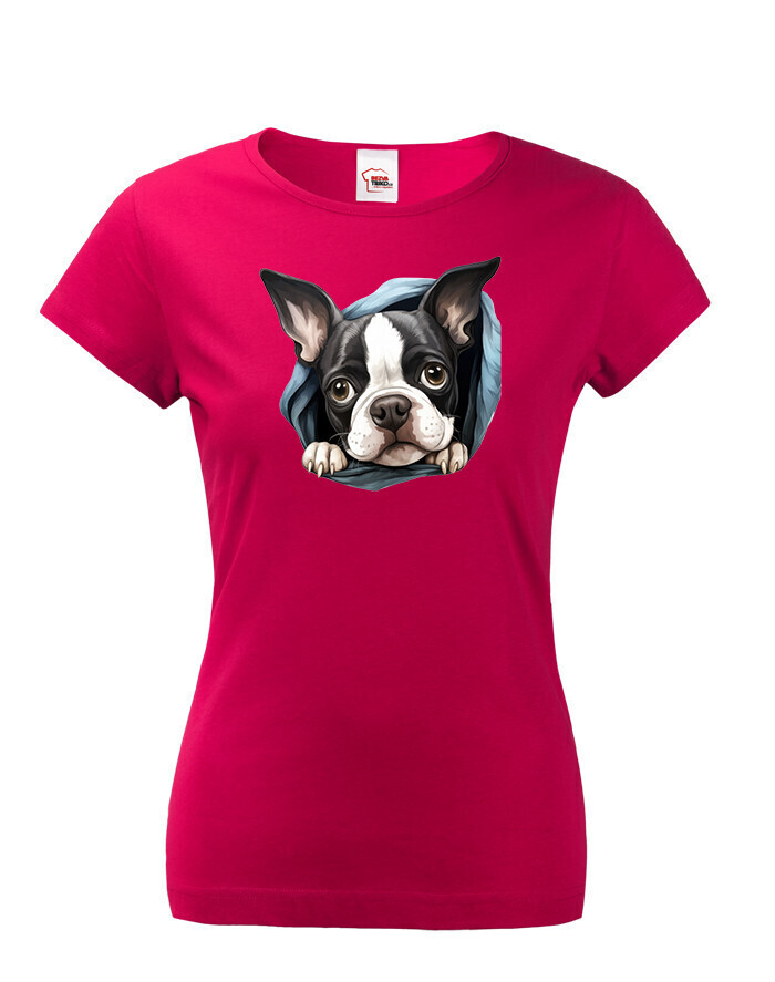 Dámské tričko Bostonský teriér