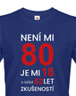 Pánské tričko k 80. narodeninám