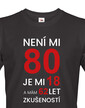 Pánské tričko k 80. narodeninám