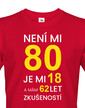 Pánské tričko k 80. narodeninám