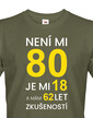 Pánské tričko k 80. narodeninám
