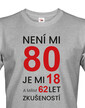 Pánské tričko k 80. narodeninám