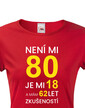 Dámske tričko k 80. narodeninám