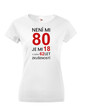 Dámske tričko k 80. narodeninám