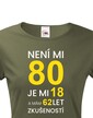 Dámske tričko k 80. narodeninám