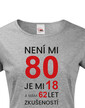 Dámske tričko k 80. narodeninám