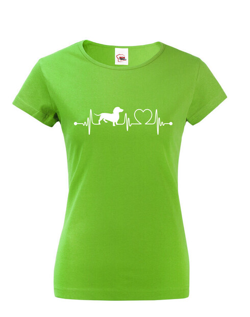 Dámské tričko Jazvečík tep